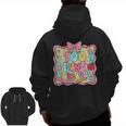 100 Days Of School Preppy 100th Day Of School Teacher Kids Men Zip Up Hoodie Back Print, trending gift