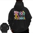 100 Days Of School Preppy 100th Day Of School Teachers Girls Men Zip Up Hoodie Back Print, trending gift
