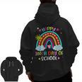 100th Day Of School Rainbow Happy 100 Days Smarter Teacher Men Zip Up Hoodie Back Print, trending gift