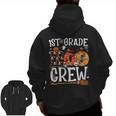 1st Grade Boo Crew Cute Ghost Halloween Teacher Kids Men Zip Up Hoodie Back Print, trending gift