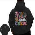 4th Grade Boo Crew Fourth Grade Teacher Kids Happy Halloween Men Zip Up Hoodie Back Print, 4th Grade Teacher Gifts, trending gift