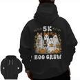 5K Boo Crew Halloween Teacher K5 Floral Ghost Trick Or Teach Men Zip Up Hoodie Back Print, trending gift