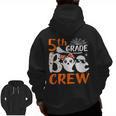 5th Grade Boo Crew Teachers Students Ghost Halloween Men Zip Up Hoodie Back Print, trending gift