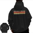 5TH GRADE TEACHER Job Title Profession Birthday Worker Men Zip Up Hoodie Back Print, trending gift