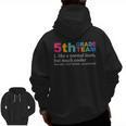 5th Grade Team Like A Normal Team But Much Cooler Teacher Men Zip Up Hoodie Back Print, trending gift