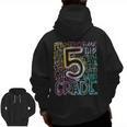 5th Grade Typography Team Fifth Grade Teacher Back To School Men Zip Up Hoodie Back Print, trending gift