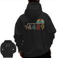 67 Vintage Meme Square Root 4489 Slang Math Teacher Men Zip Up Hoodie Back Print, trending gift