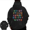 ABC Cute Monster Alphabet Halloween Teacher Costume Kids Men Zip Up Hoodie Back Print, trending gift ABC Cute Monster Alphabet Halloween Teacher Costume Kids Men Zip Up Hoodie Back Print, trending gift