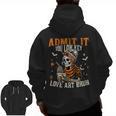 Admit It You Low Key Love Art Bruh Halloween Art Teacher Men Zip Up Hoodie Back Print, trending gift