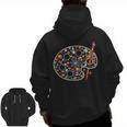 Art Teacher Pumpkin Scary Halloween Costume Men Women Men Zip Up Hoodie Back Print, trending gift