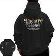 Theatre Teacher Back To School Essential Must Have Men Zip Up Hoodie Back Print, trending gift Theatre Teacher Back To School Essential Must Have Men Zip Up Hoodie Back Print, trending gift
