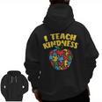 Autism Teacher Shirt I Teach Kindness Apple Puzzle Awareness Men Zip Up Hoodie Back Print, trending gift