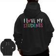 Back To School I Love My Students Teachers Women Boys Girls Men Zip Up Hoodie Back Print, trending gift Back To School I Love My Students Teachers Women Boys Girls Men Zip Up Hoodie Back Print, trending gift