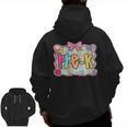Back To School Pre-K Preppy Teacher Girl Men Zip Up Hoodie Back Print, trending gift