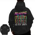 Back To School Retro Reading Is My Jam 80s Teacher Boombox Men Zip Up Hoodie Back Print, trending gift Back To School Retro Reading Is My Jam 80s Teacher Boombox Men Zip Up Hoodie Back Print, trending gift