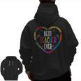 Best Teacher Ever Teacher Motivational Appreciation Men Zip Up Hoodie Back Print, trending gift