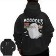 Books Halloween Librarian Teacher Reader Reading Book Lover Men Zip Up Hoodie Back Print, trending gift