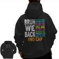 Bruh We Back Bruh No Cap We'Re Back Teacher Student Men Zip Up Hoodie Back Print, trending gift Bruh We Back Bruh No Cap We'Re Back Teacher Student Men Zip Up Hoodie Back Print, trending gift