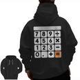 Calculator Easy Halloween Costume For Math Teacher Men Zip Up Hoodie Back Print, trending gift