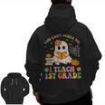 You Can't Scare Me I Teach 1st Grade Teacher Halloween Ghost Men Zip Up Hoodie Back Print, trending gift