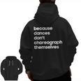 Choreographer Dance Teacher Cool Unique Shirt For Men Women Men Zip Up Hoodie Back Print, trending gift Choreographer Dance Teacher Cool Unique Shirt For Men Women Men Zip Up Hoodie Back Print, trending gift