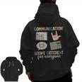 Communication Looks Different For Everyone SPED Teacher ASD Men Zip Up Hoodie Back Print, trending gift Communication Looks Different For Everyone SPED Teacher ASD Men Zip Up Hoodie Back Print, trending gift