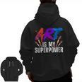 Cool Art For Men Women Art Teacher Artist Painter Superpower Men Zip Up Hoodie Back Print, trending gift Cool Art For Men Women Art Teacher Artist Painter Superpower Men Zip Up Hoodie Back Print, trending gift