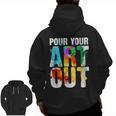 Cool Artist For Men Women Painter Art Teacher Paint Artists Men Zip Up Hoodie Back Print, trending gift