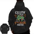 Creepin It Real Monster School 5th Grade Teacher Halloween Men Zip Up Hoodie Back Print, trending gift Creepin It Real Monster School 5th Grade Teacher Halloween Men Zip Up Hoodie Back Print, trending gift