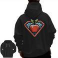 Cute Distressed Super Teacher Superhero Apple Men Zip Up Hoodie Back Print, Super Teacher Gifts, trending gift Cute Distressed Super Teacher Superhero Apple Men Zip Up Hoodie Back Print, Super Teacher Gifts, trending gift