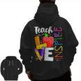 Cute Teach Love And Inspire Men Women Teacher Men Zip Up Hoodie Back Print, trending gift
