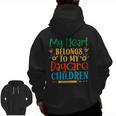 Daycare Children Childcare Provider Teacher PreK Nursery Men Zip Up Hoodie Back Print, trending gift