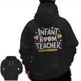 Daycare Provider Toddler Teaching Infant Room Teacher Men Zip Up Hoodie Back Print, trending gift