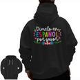 Dimelo En EspañOl Maestra De EspañOl Spanish Teacher Men Zip Up Hoodie Back Print, trending gift