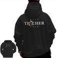Disney Mickey Mouse Thumbs Up Best Teacher Ever Teacher Men Zip Up Hoodie Back Print, trending gift