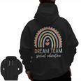 Dream Team Special Education Teacher ED SPED Squad Rainbow Men Zip Up Hoodie Back Print, trending gift