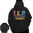 I E P I Encourage Progress Special Education Teacher Men Zip Up Hoodie Back Print, trending gift I E P I Encourage Progress Special Education Teacher Men Zip Up Hoodie Back Print, trending gift
