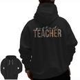 Ed Teacher Leopard Appreciation For Women For Work Men Zip Up Hoodie Back Print, trending gift