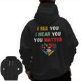 Emotional Intelligence Quote For School Counselor Teacher Men Zip Up Hoodie Back Print, trending gift