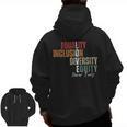 Equality Inclusion Diversity Equity Love Never Fails Teacher Men Zip Up Hoodie Back Print, trending gift Equality Inclusion Diversity Equity Love Never Fails Teacher Men Zip Up Hoodie Back Print, trending gift