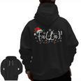 FA LA8 Christmas Santa Fa La Math Teacher Student Men Zip Up Hoodie Back Print, trending gift