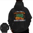 Are You Fall O Ween Directions Halloween Teacher Retro Men Zip Up Hoodie Back Print, trending gift