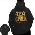 Fall Teacher Pumpkin Coquette Bow Autumn Classroom Men Zip Up Hoodie Back Print, trending gift