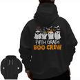 Fifth Grade Boo Crew Halloween Teacher Costume Men Zip Up Hoodie Back Print, trending gift