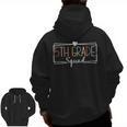 Fifth Grade Squad Teachers Kids 5th Grade Back To School Men Zip Up Hoodie Back Print, trending gift