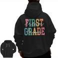 First Grade Dream Team Back To School 1st Grade Teacher Men Zip Up Hoodie Back Print, First Grade Teacher Gifts, trending gift