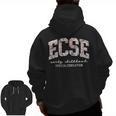 Floral ECSE Early Childhood Special Education SPED Teacher Men Zip Up Hoodie Back Print, trending gift