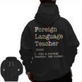 Foreign Language Teacher Like A Normal Teacher Men Zip Up Hoodie Back Print, trending gift Foreign Language Teacher Like A Normal Teacher Men Zip Up Hoodie Back Print, trending gift