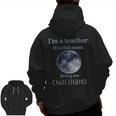 Full Moon Teacher Humor For Men Women Girls Kids Men Zip Up Hoodie Back Print, trending gift