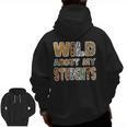 Fun Zoo Animal Print Teacher Shirts Wild About My Students Men Zip Up Hoodie Back Print, trending gift
